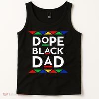 Dope Black Dad Cool Father's Day Gift African American Pride Tank Top thumb 2