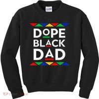 Dope Black Dad Cool Father's Day Gift African American Pride Kids Sweatshirt thumb 0
