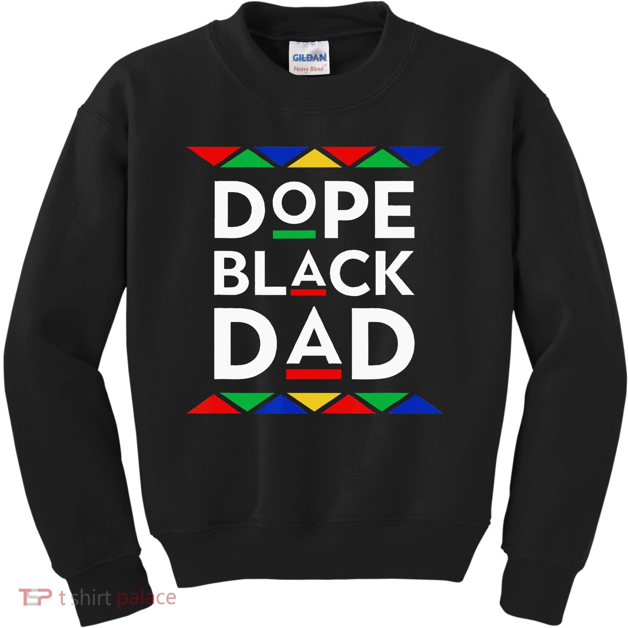 Dope Black Dad Cool Father's Day Gift African American Pride Kids Sweatshirt