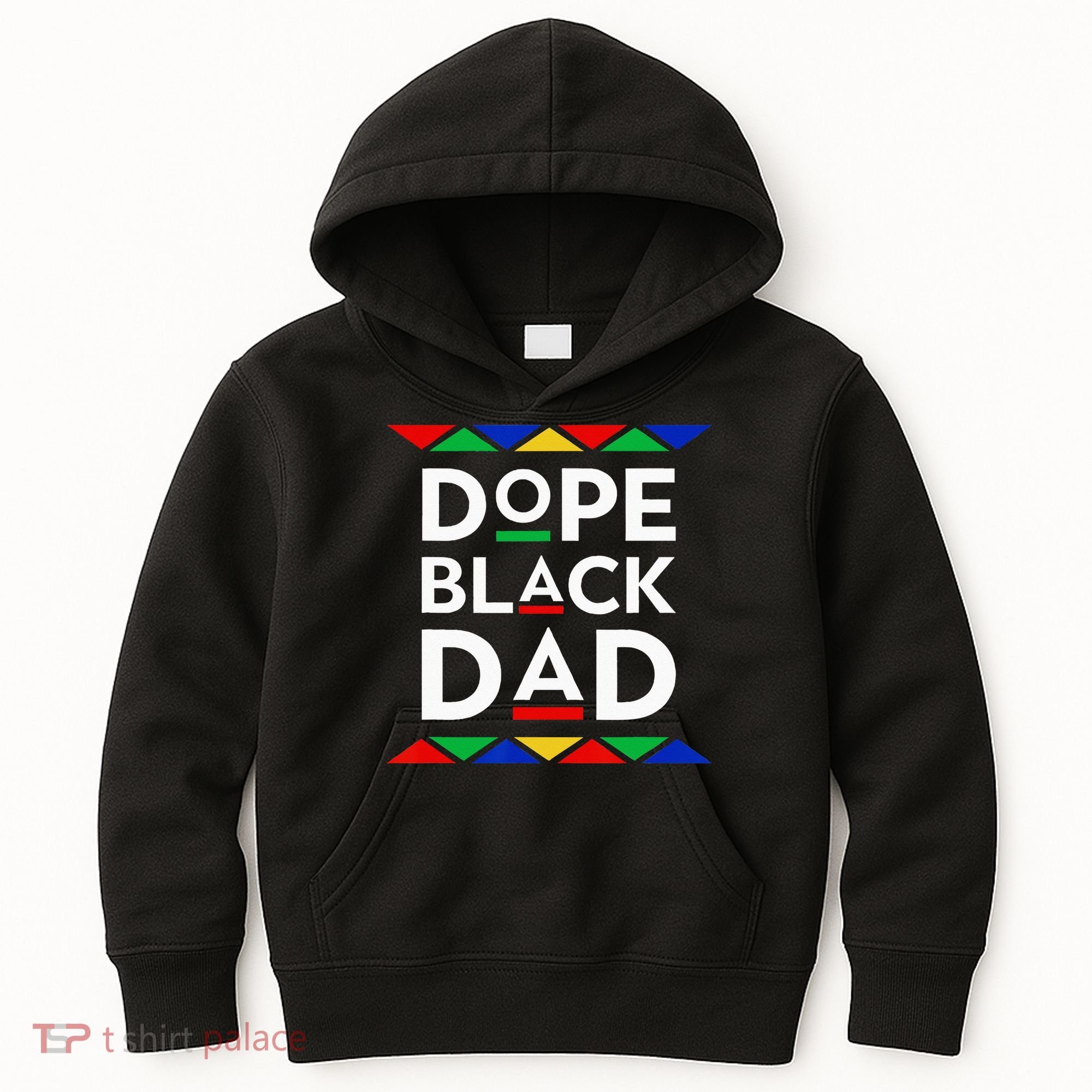 Dope Black Dad Cool Father's Day Gift African American Pride Kids Hoodie