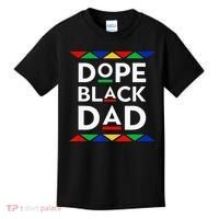 Dope Black Dad Cool Father's Day Gift African American Pride Kids T-Shirt thumb 0