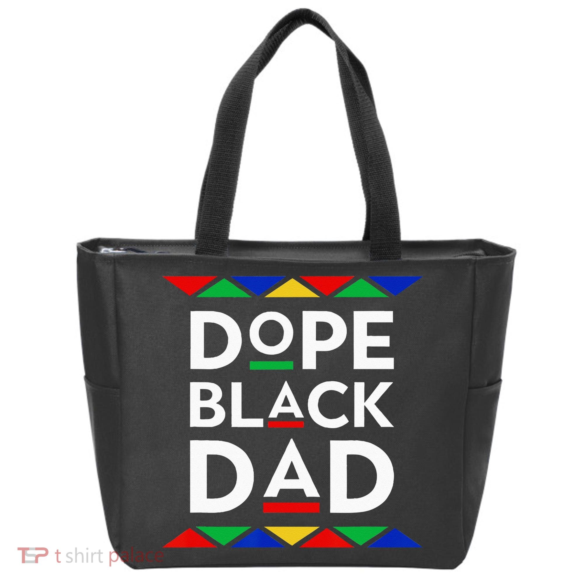 Dope Black Dad Cool Father's Day Gift African American Pride Tote Bag