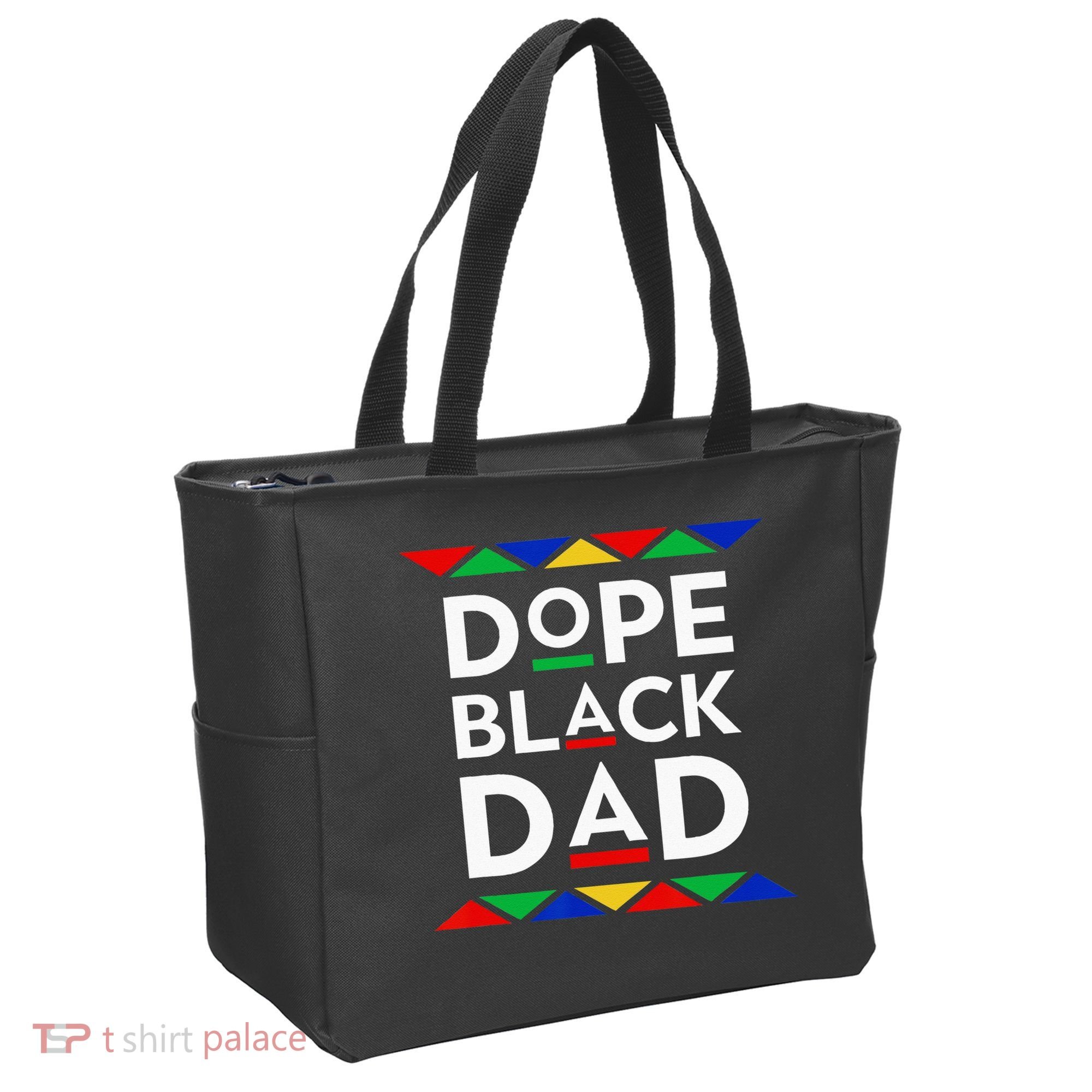 Dope Black Dad Cool Father's Day Gift African American Pride Tote Bag