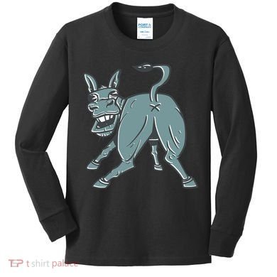 Amazing Donkey Butt Kids Long Sleeve Shirt