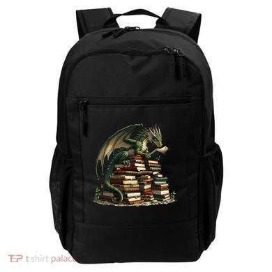 Distressed Bookworm Dragons Reading Book Dragons And Books Backpack