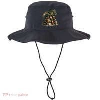 Distressed Bookworm Dragons Reading Book Dragons And Books Bucket Hat thumb 0