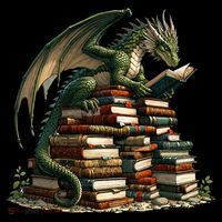 Distressed Bookworm Dragons Reading Book Dragons And Books Coaster thumb 2