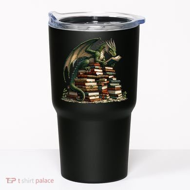 Distressed Bookworm Dragons Reading Book Dragons And Books Tumbler