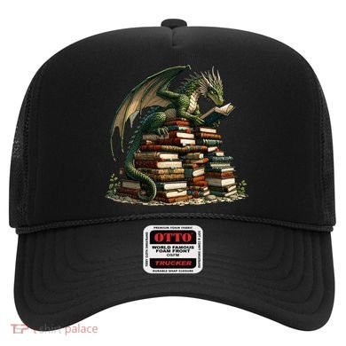 Distressed Bookworm Dragons Reading Book Dragons And Books Hat