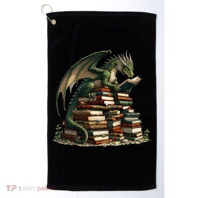 Distressed Bookworm Dragons Reading Book Dragons And Books Golf Towel