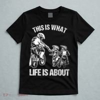 Dirt Bike Dad Motocross Motorcycle FMX Biker Father And Kids T-Shirt thumb 5