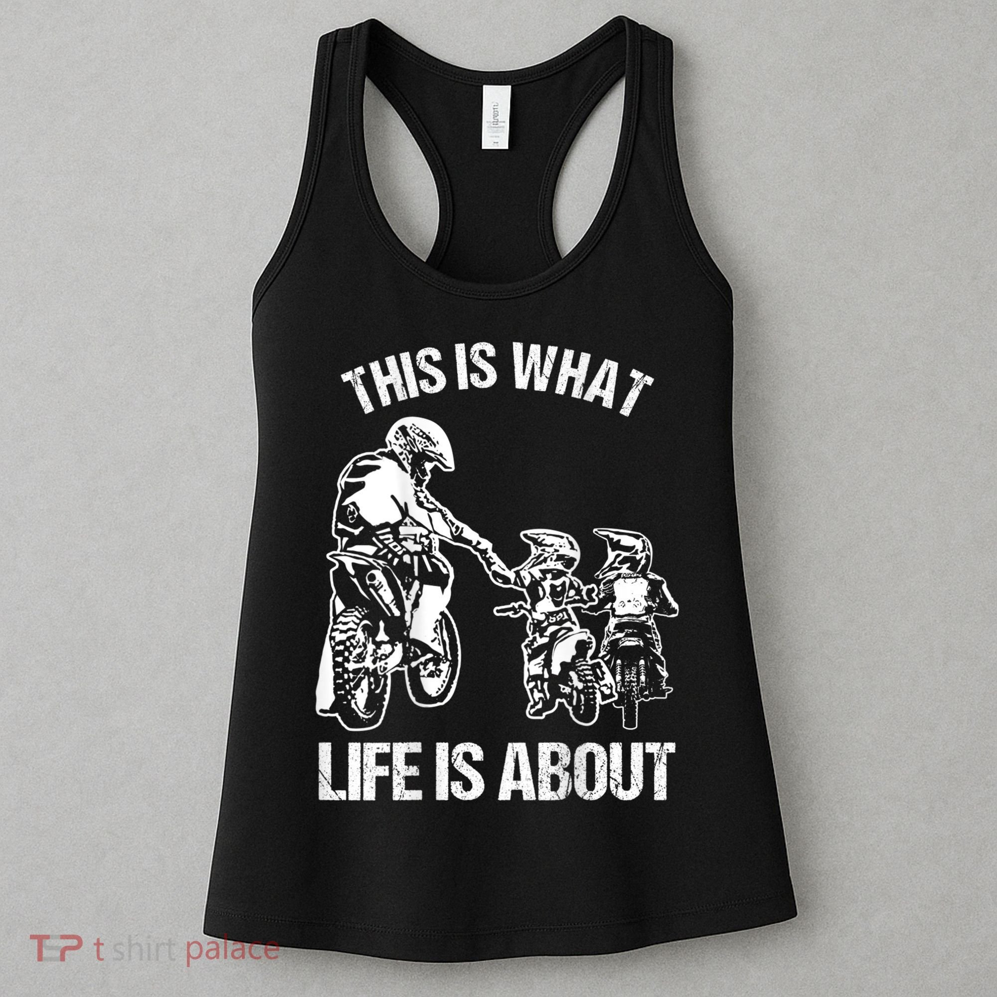 Dirt Bike Dad Motocross Motorcycle FMX Biker Father And Kids Women's Tank Top