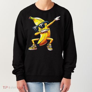 Dab Banana Dancing Dabbing Banana Fruit Meme Women's Sweatshirt