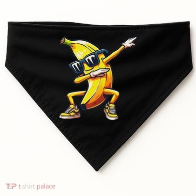 Dab Banana Dancing Dabbing Banana Fruit Meme USA-Made Doggie Bandana