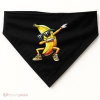 Dab Banana Dancing Dabbing Banana Fruit Meme USA-Made Doggie Bandana thumb 0