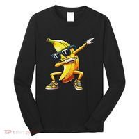 Dab Banana Dancing Dabbing Banana Fruit Meme Long Sleeve Shirt thumb 0