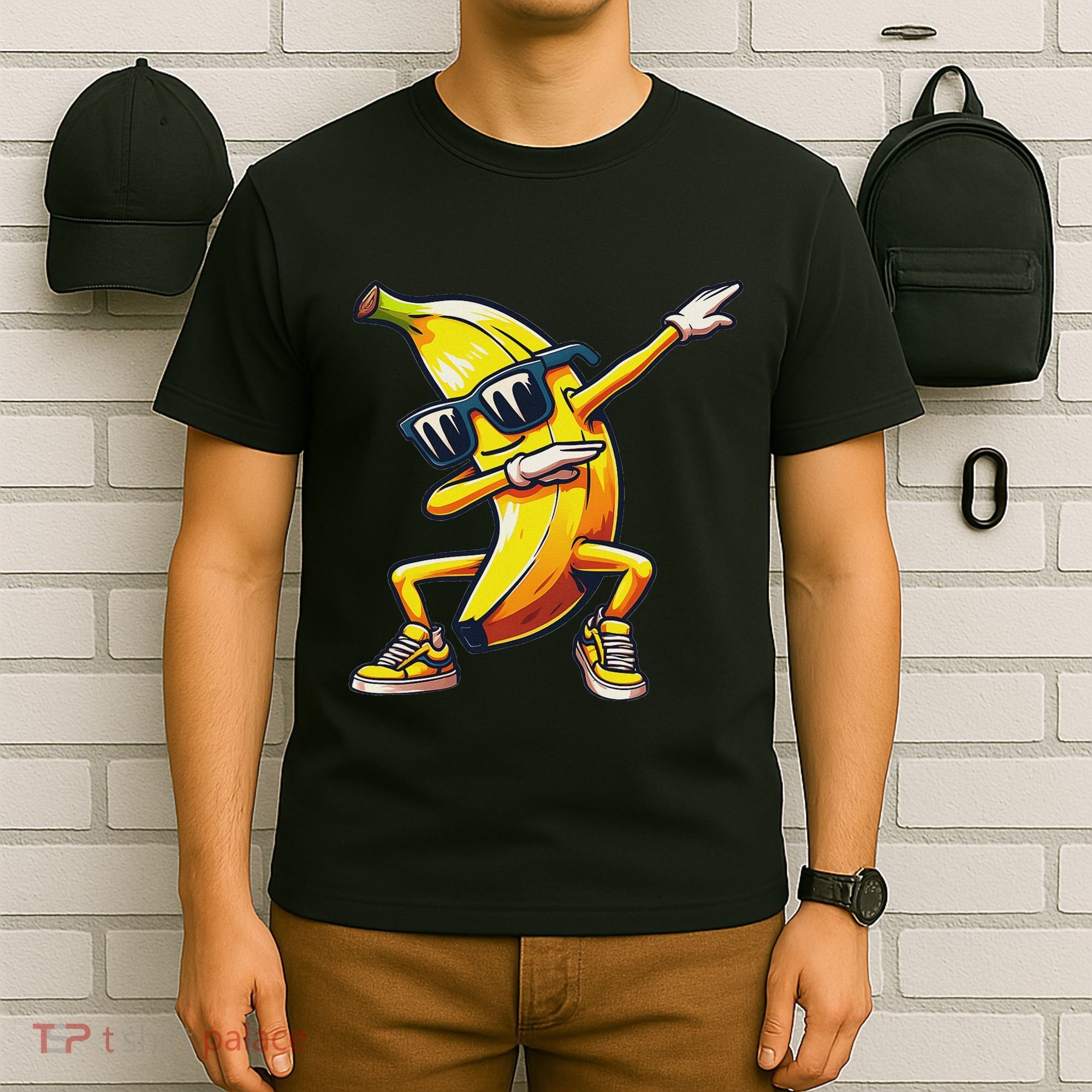 Dab Banana Dancing Dabbing Banana Fruit Meme T-Shirt