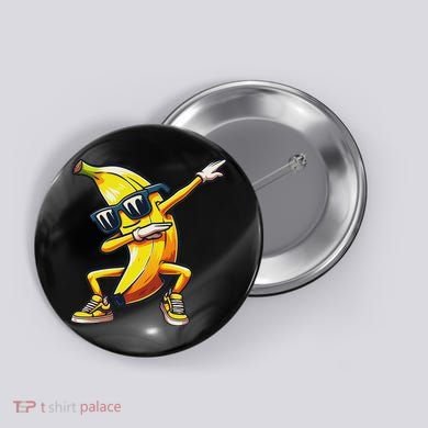 Dab Banana Dancing Dabbing Banana Fruit Meme Button