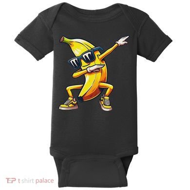 Dab Banana Dancing Dabbing Banana Fruit Meme Baby Bodysuit