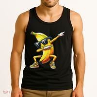 Dab Banana Dancing Dabbing Banana Fruit Meme Tank Top thumb 3