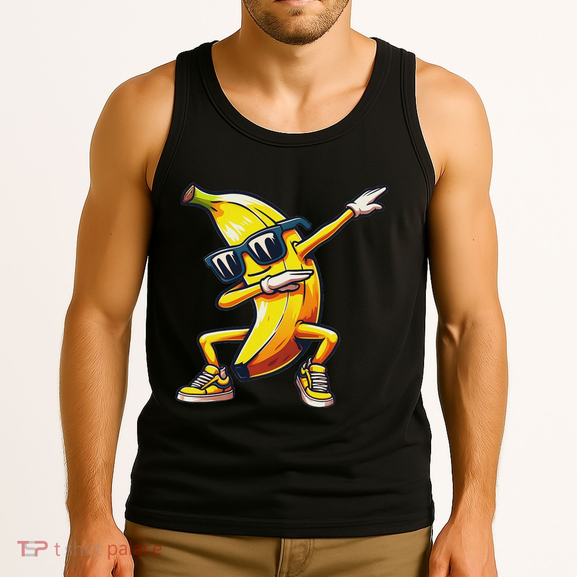 Dab Banana Dancing Dabbing Banana Fruit Meme Tank Top