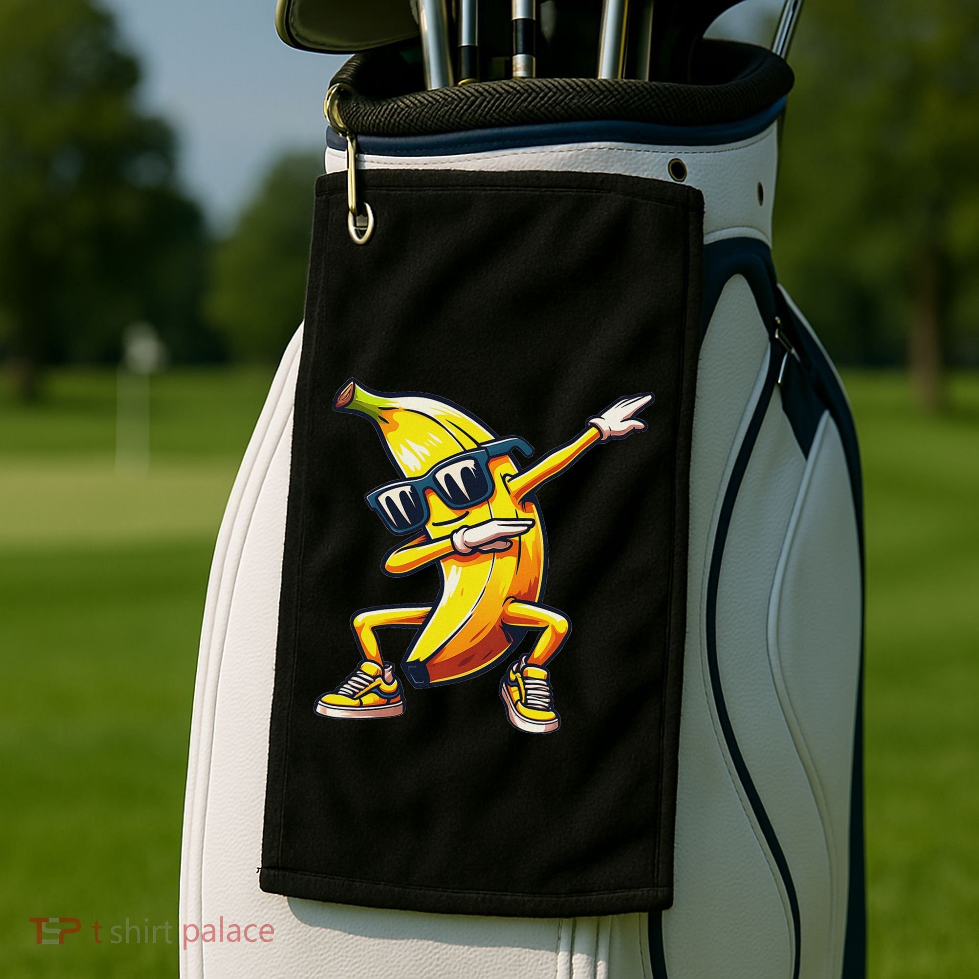 Dab Banana Dancing Dabbing Banana Fruit Meme Golf Towel