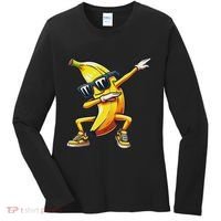 Dab Banana Dancing Dabbing Banana Fruit Meme Women's Long Sleeve Shirt thumb 0