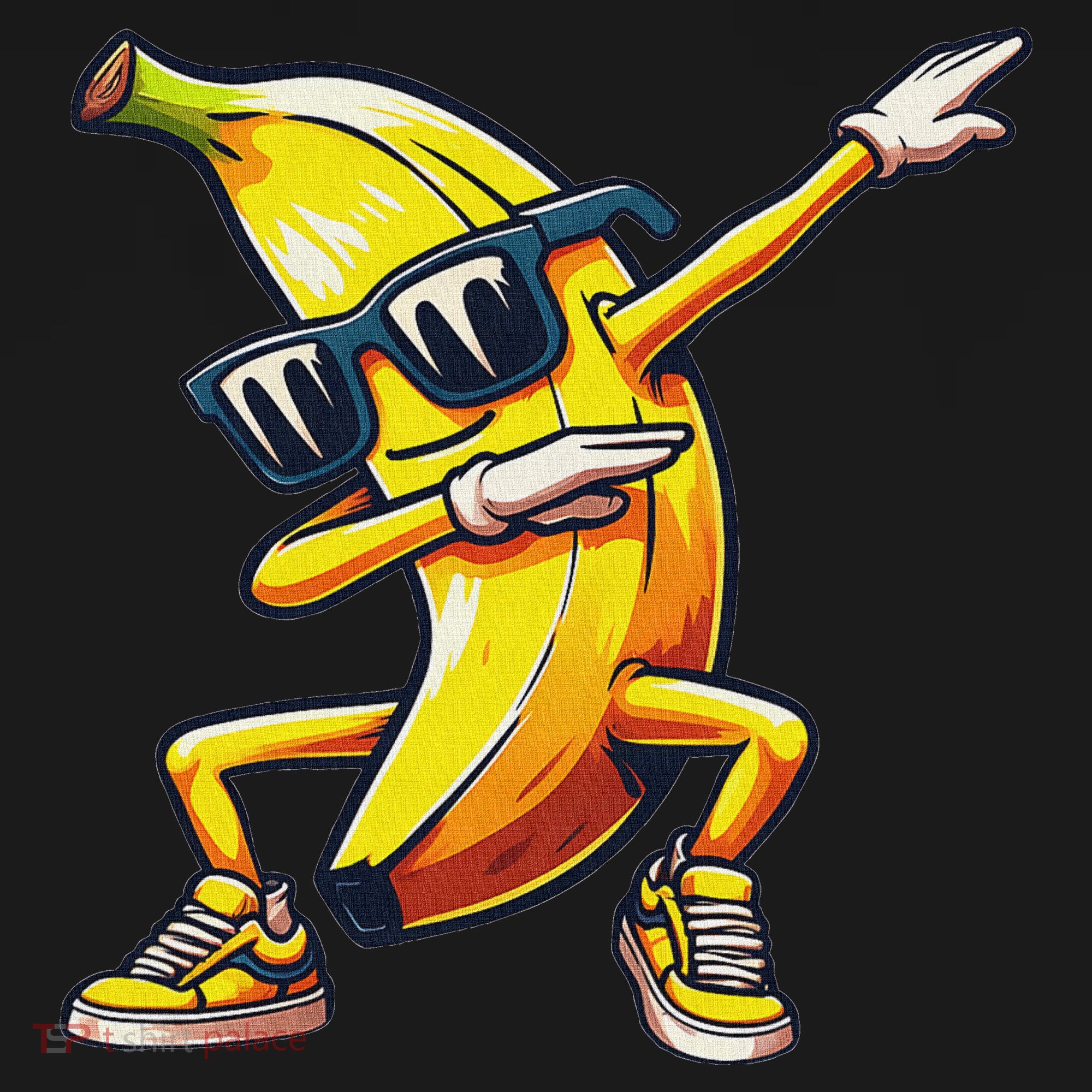 Dab Banana Dancing Dabbing Banana Fruit Meme Women's Long Sleeve Shirt