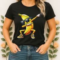 Dab Banana Dancing Dabbing Banana Fruit Meme Women's T-Shirt thumb 2
