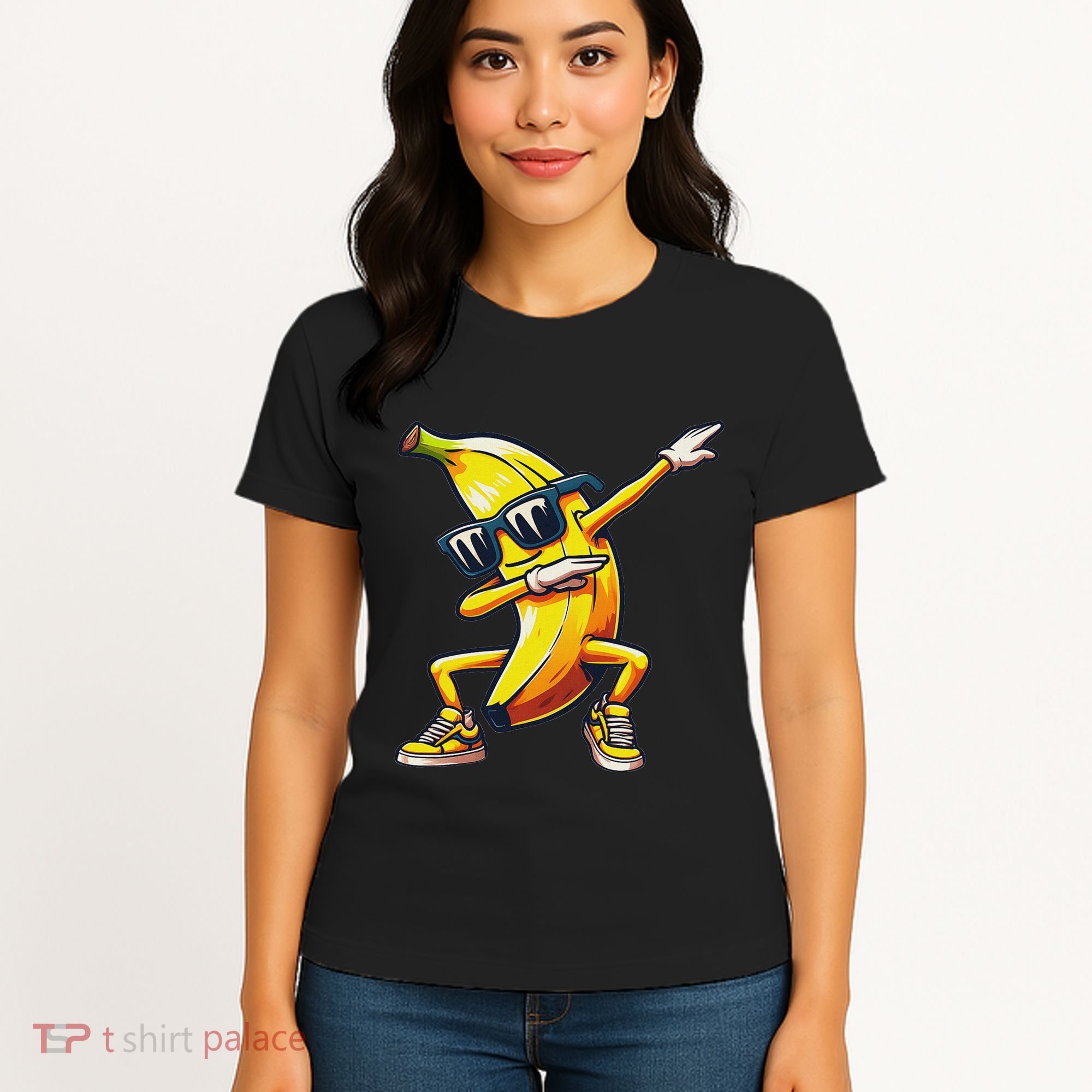 Dab Banana Dancing Dabbing Banana Fruit Meme Women's T-Shirt