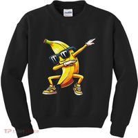 Dab Banana Dancing Dabbing Banana Fruit Meme Kids Sweatshirt thumb 0