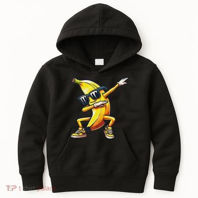 Dab Banana Dancing Dabbing Banana Fruit Meme Kids Hoodie
