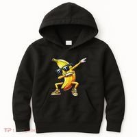 Dab Banana Dancing Dabbing Banana Fruit Meme Kids Hoodie thumb 0