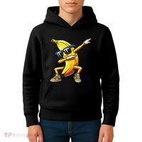 Dab Banana Dancing Dabbing Banana Fruit Meme Kids Hoodie thumb 4