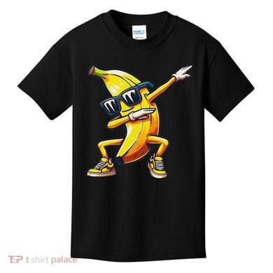 Dab Banana Dancing Dabbing Banana Fruit Meme Kids T-Shirt