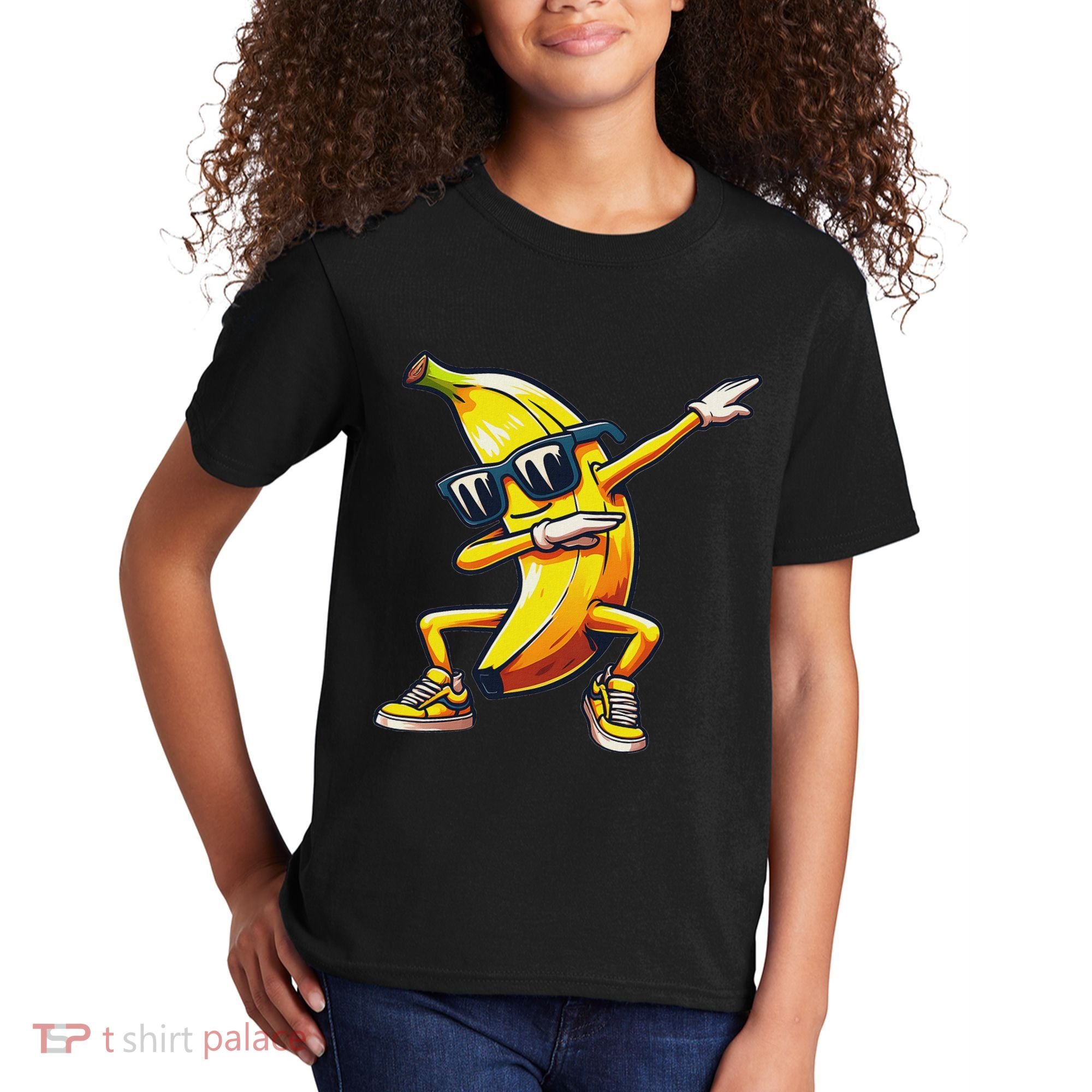 Dab Banana Dancing Dabbing Banana Fruit Meme Kids T-Shirt