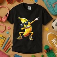 Dab Banana Dancing Dabbing Banana Fruit Meme Kids T-Shirt thumb 3