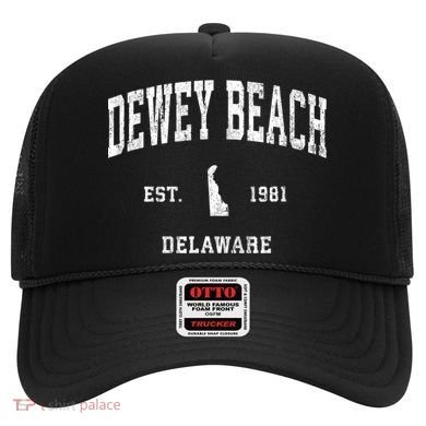 Dewey Beach Delaware De Vintage Established Athletic Sports Design Hat
