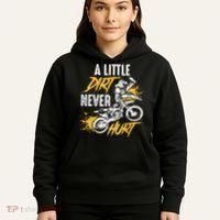 Dirt Bike Dirt Never Hurt Motocross Hoodie thumb 5