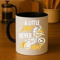 Dirt Bike Dirt Never Hurt Motocross Coffee Mug thumb 4
