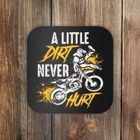 Dirt Bike Dirt Never Hurt Motocross Coaster thumb 0