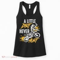 Dirt Bike Dirt Never Hurt Motocross Women's Tank Top thumb 0