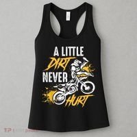 Dirt Bike Dirt Never Hurt Motocross Women's Tank Top thumb 3