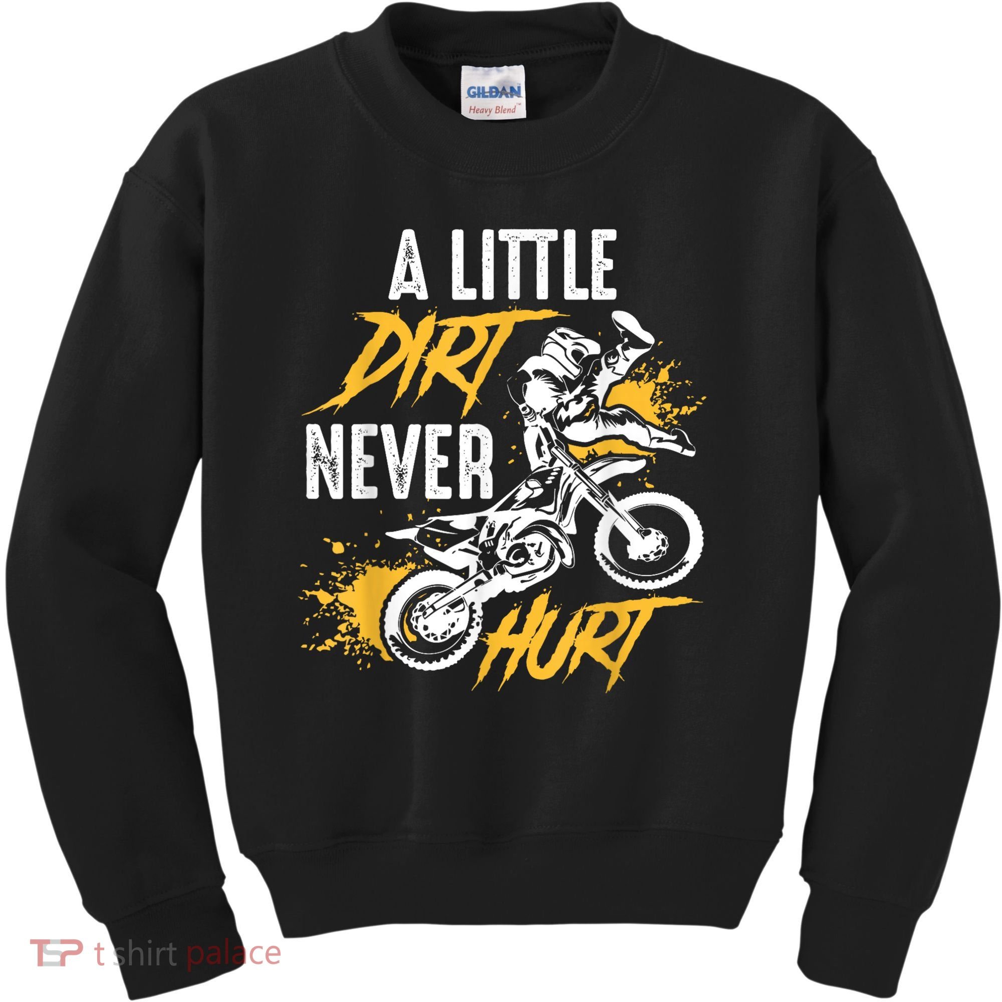 Dirt Bike Dirt Never Hurt Motocross Kids Sweatshirt