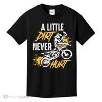Dirt Bike Dirt Never Hurt Motocross Kids T-Shirt thumb 0