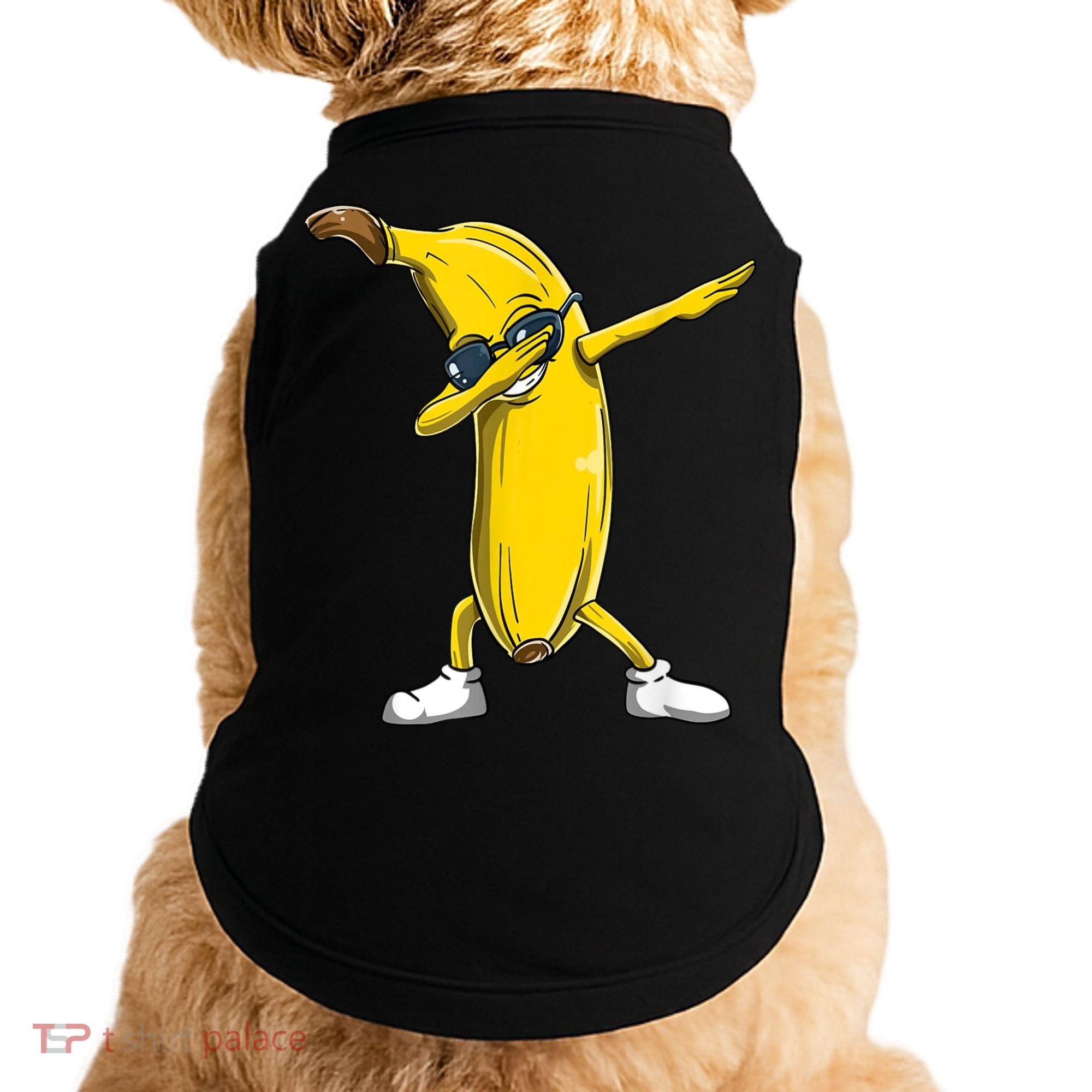 Dabbing Banana Dance Funny Doggie Tank