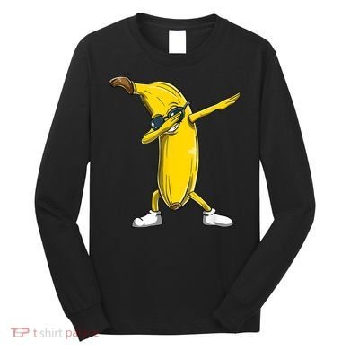 Dabbing Banana Dance Funny Long Sleeve Shirt