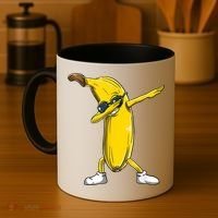 Dabbing Banana Dance Funny Coffee Mug thumb 4