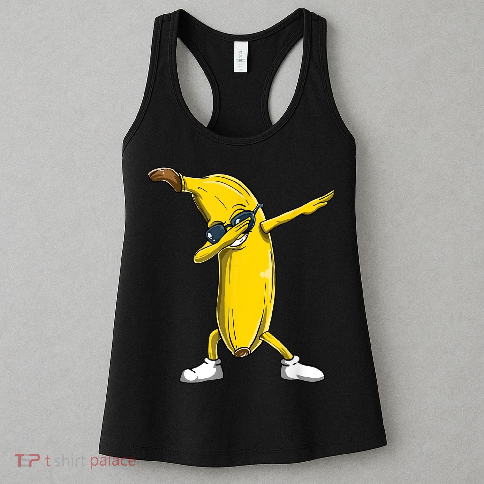 Dabbing Banana Dance Funny Women's Tank Top
