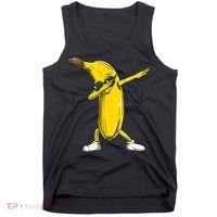 Dabbing Banana Dance Funny Tank Top thumb 0